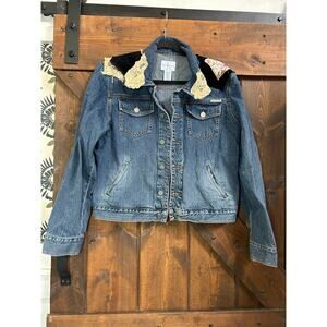 Vintage upcycled Calvin Klein women’s
XL denim jacket